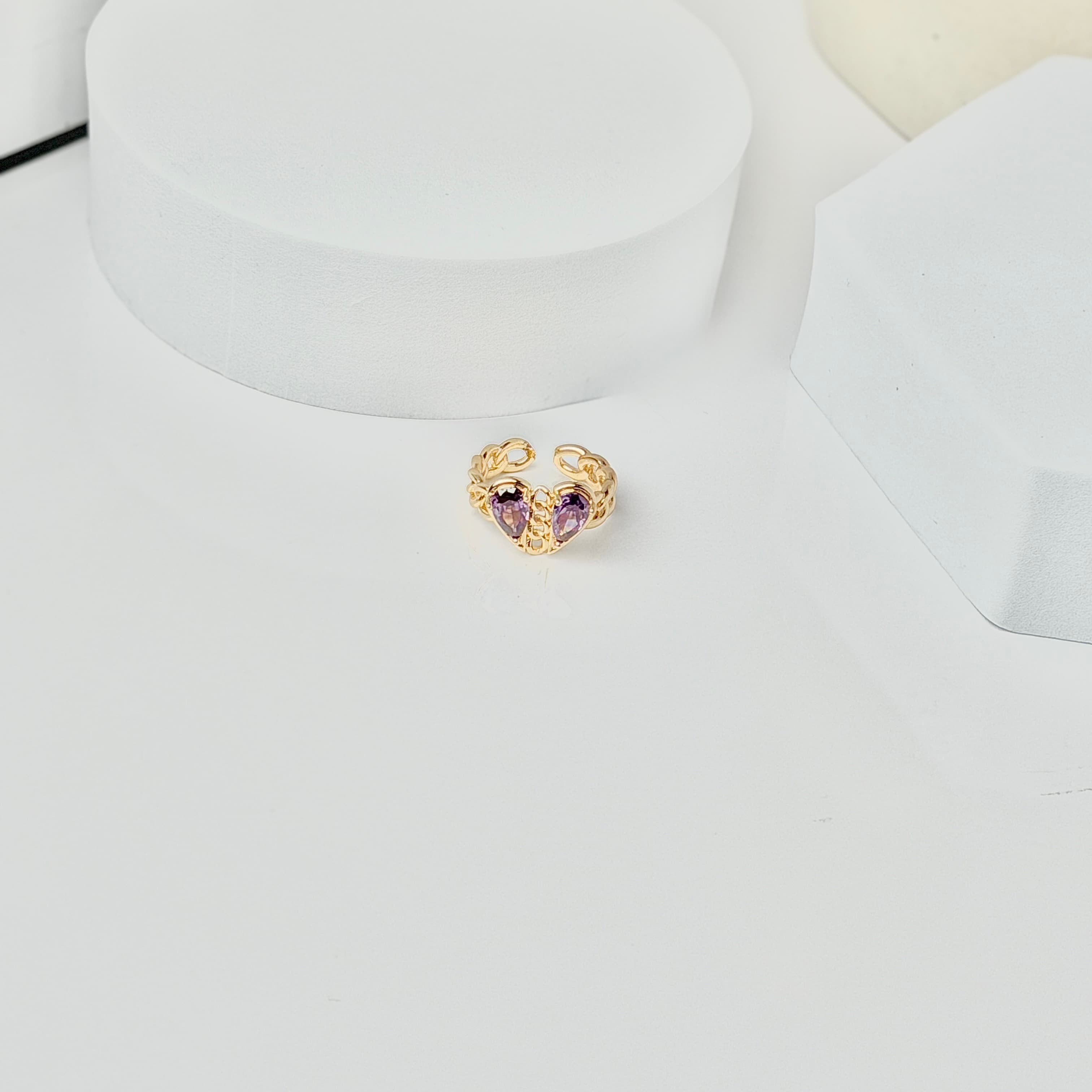 Amara Twin-Heart Ring thumbnail 2