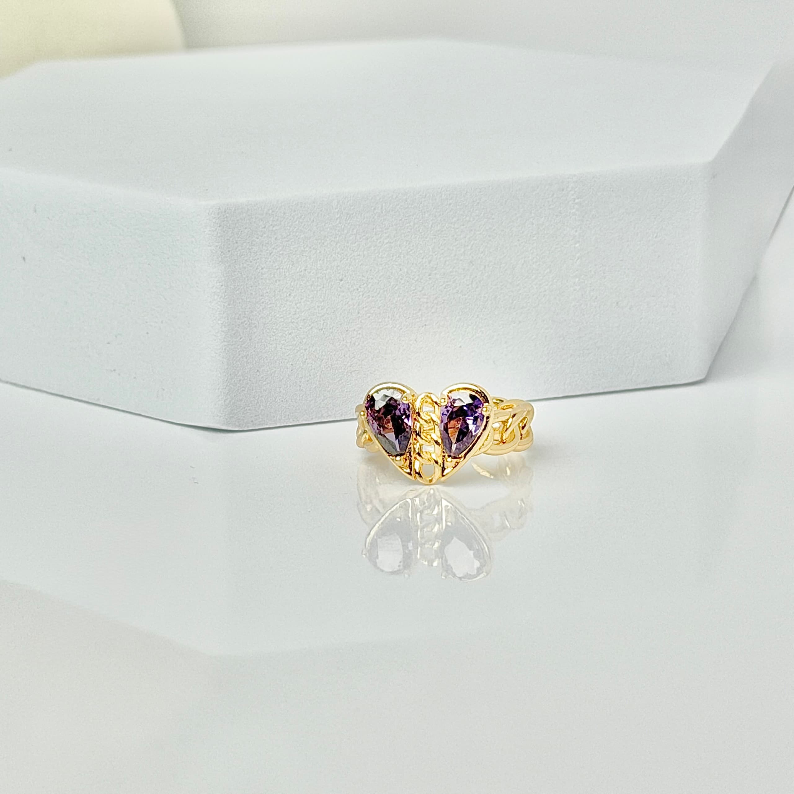 Amara Twin-Heart Ring