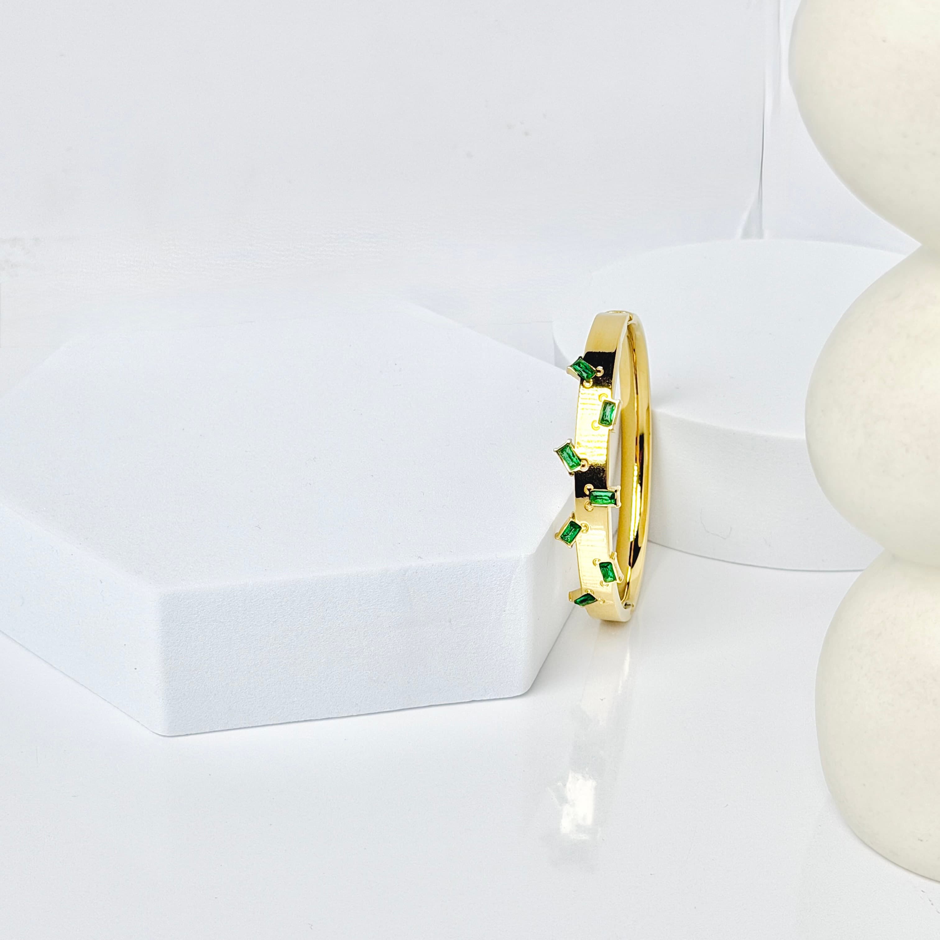 Emerald Cascade Bangle image 2