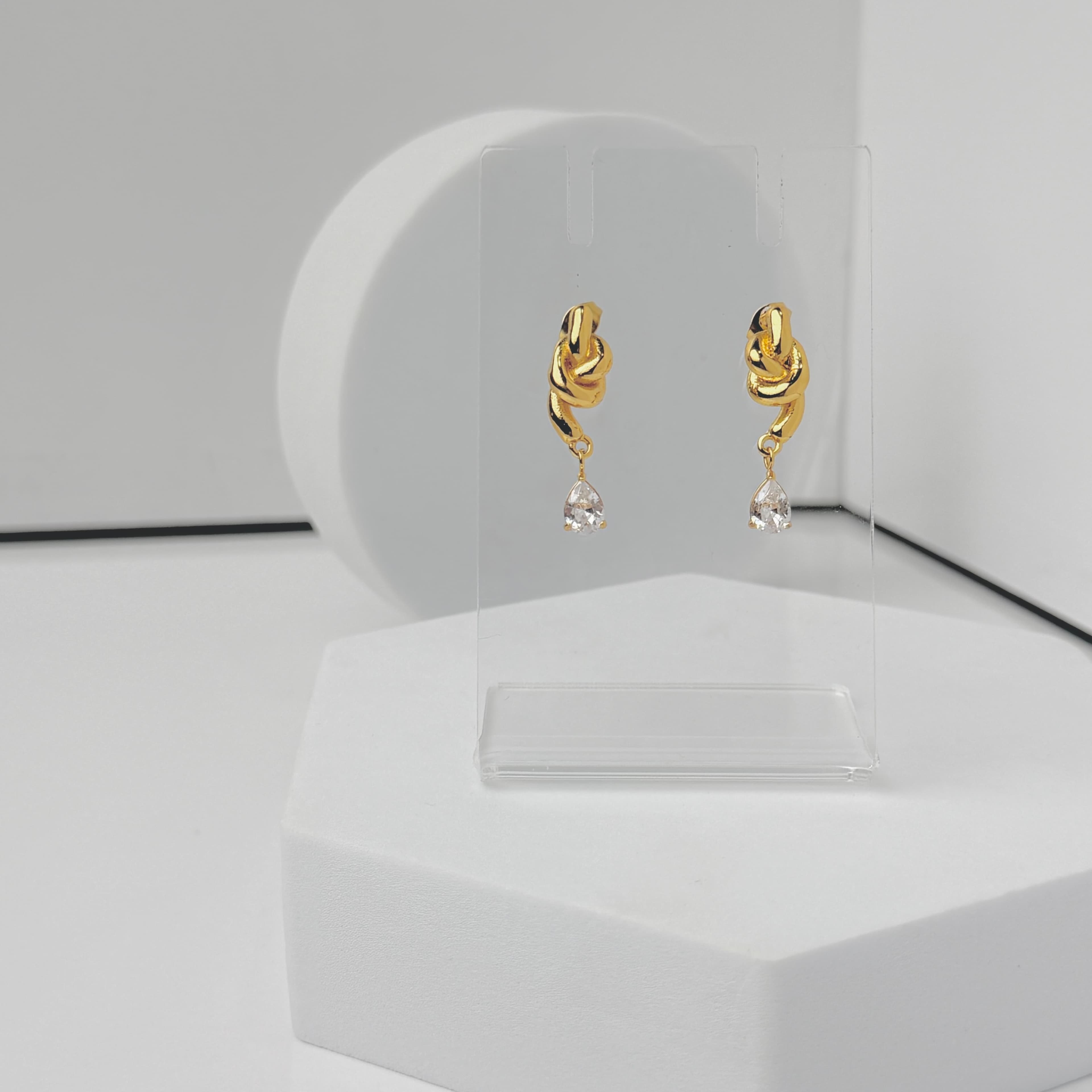Celeste Crystal Drop Earrings image 2