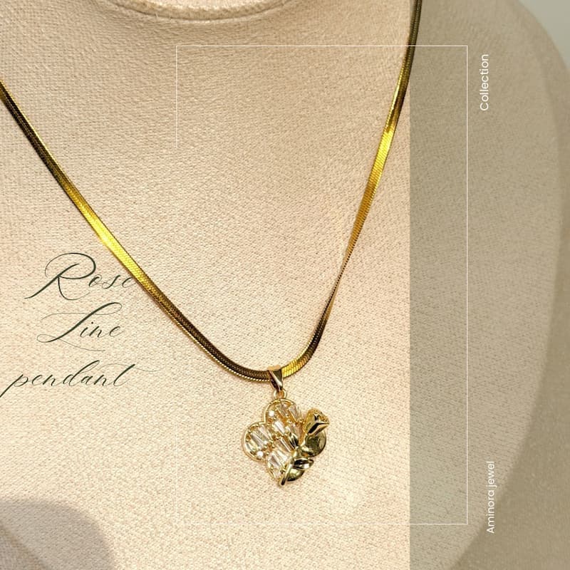 Rose Line Pendent image 1