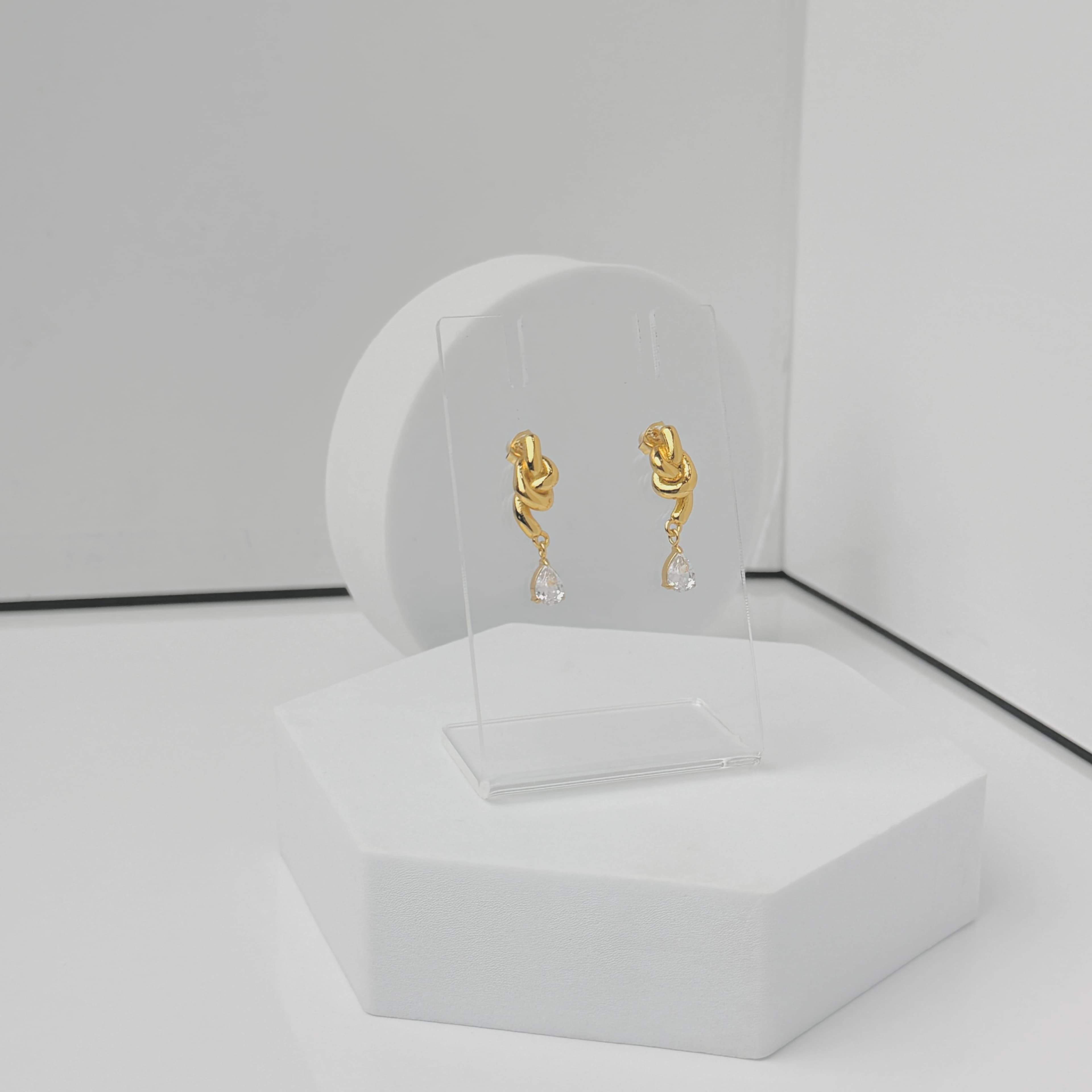 Celeste Crystal Drop Earrings image 3