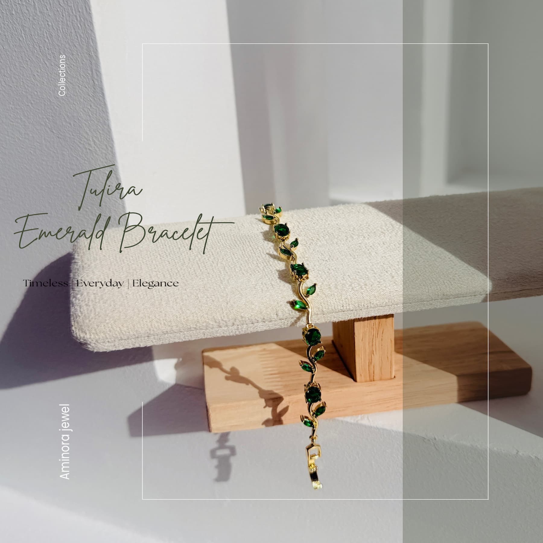 Tulira Emerald Bracelet image 1