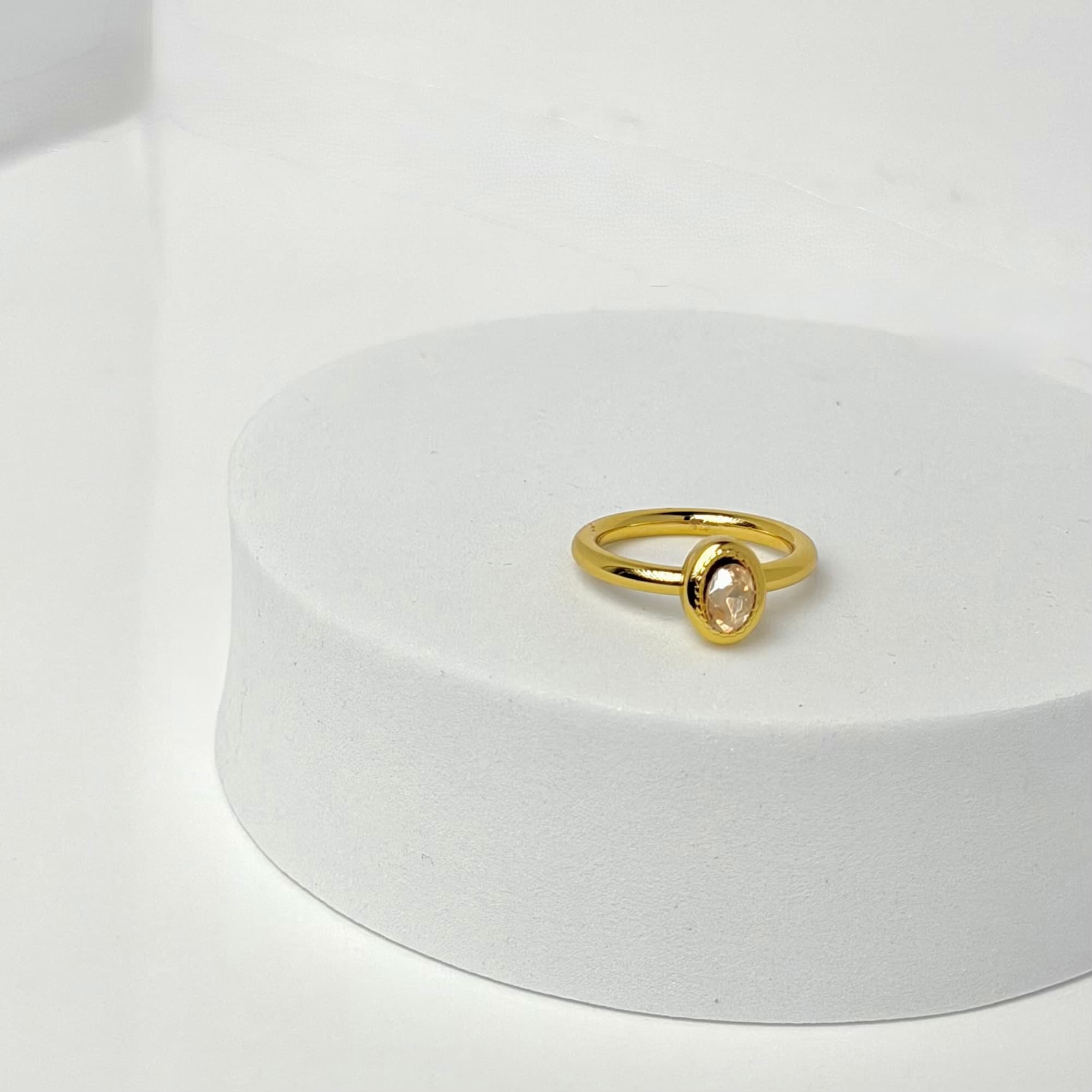 Amber Halo Ring image 2