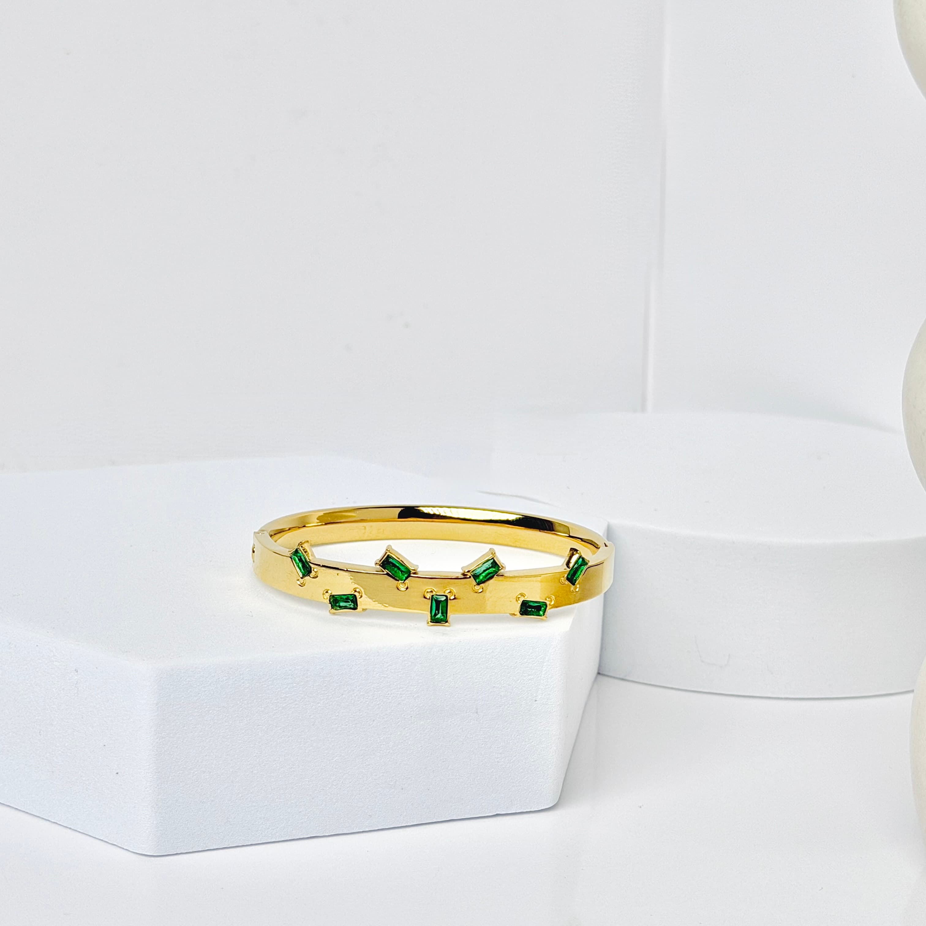 Emerald Cascade Bangle image 5