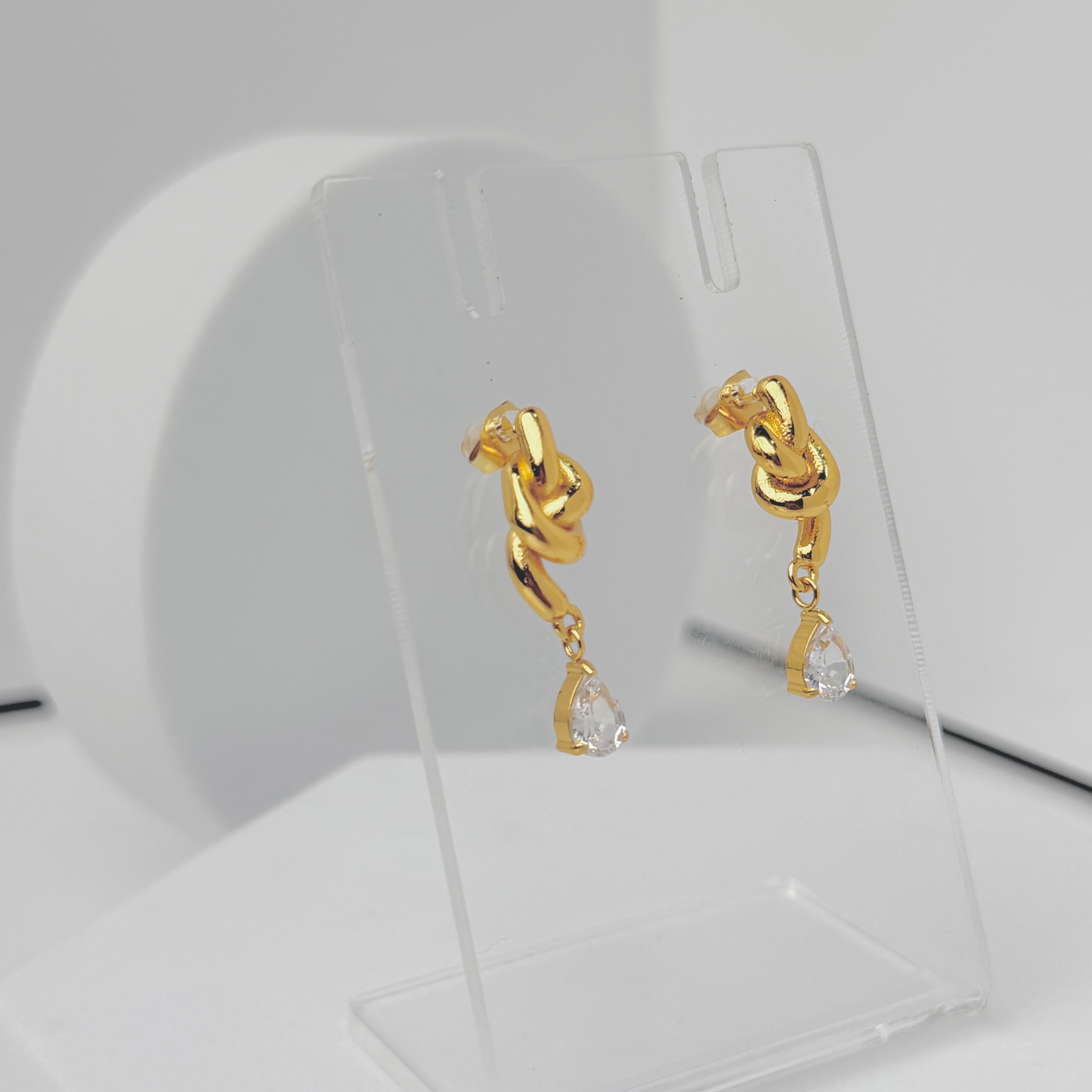 Celeste Crystal Drop Earrings image 1