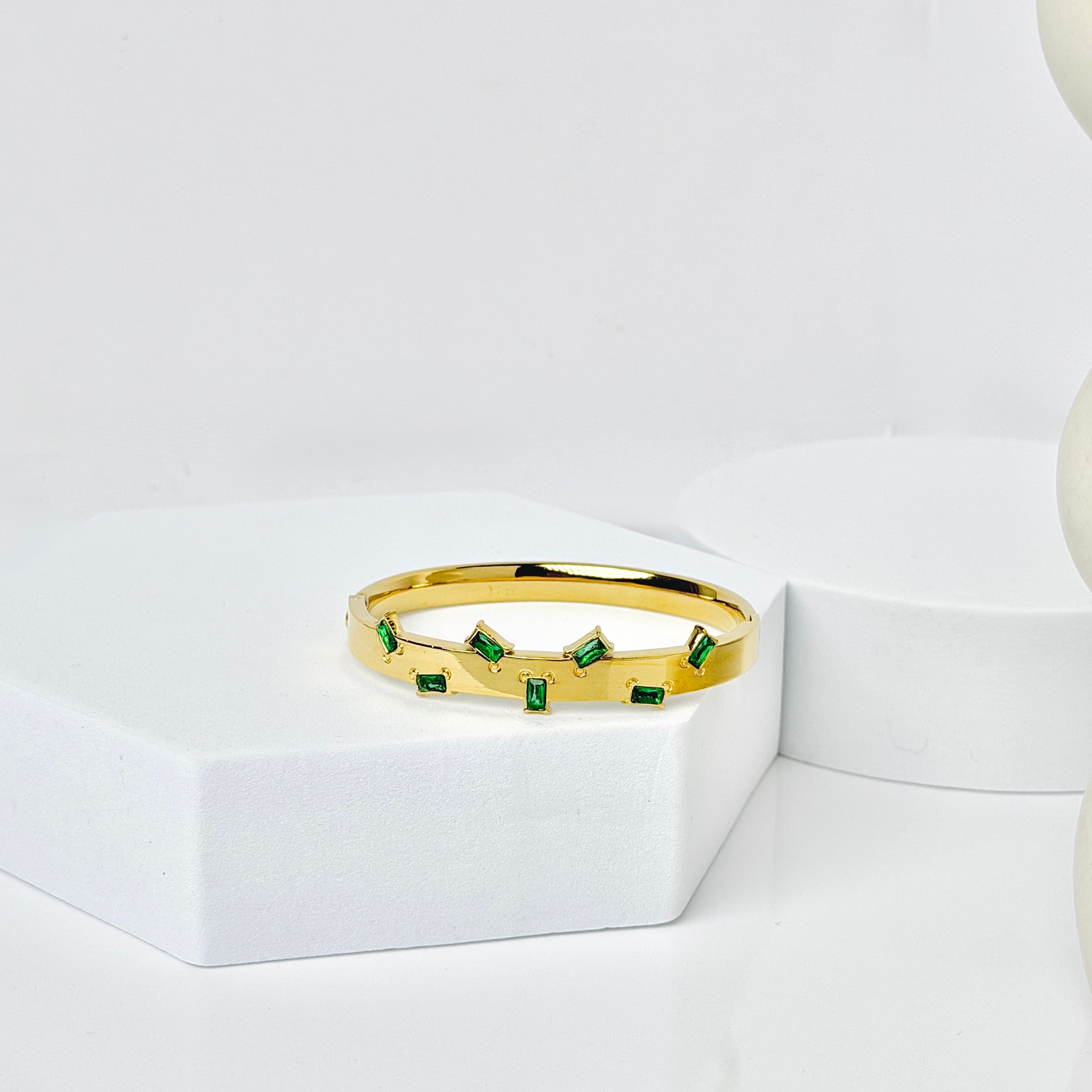 Emerald Cascade Bangle image 3