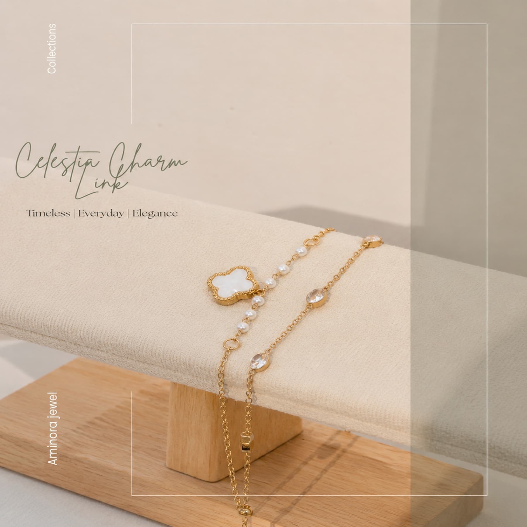 Celestia Charm Line Bracelet image 1