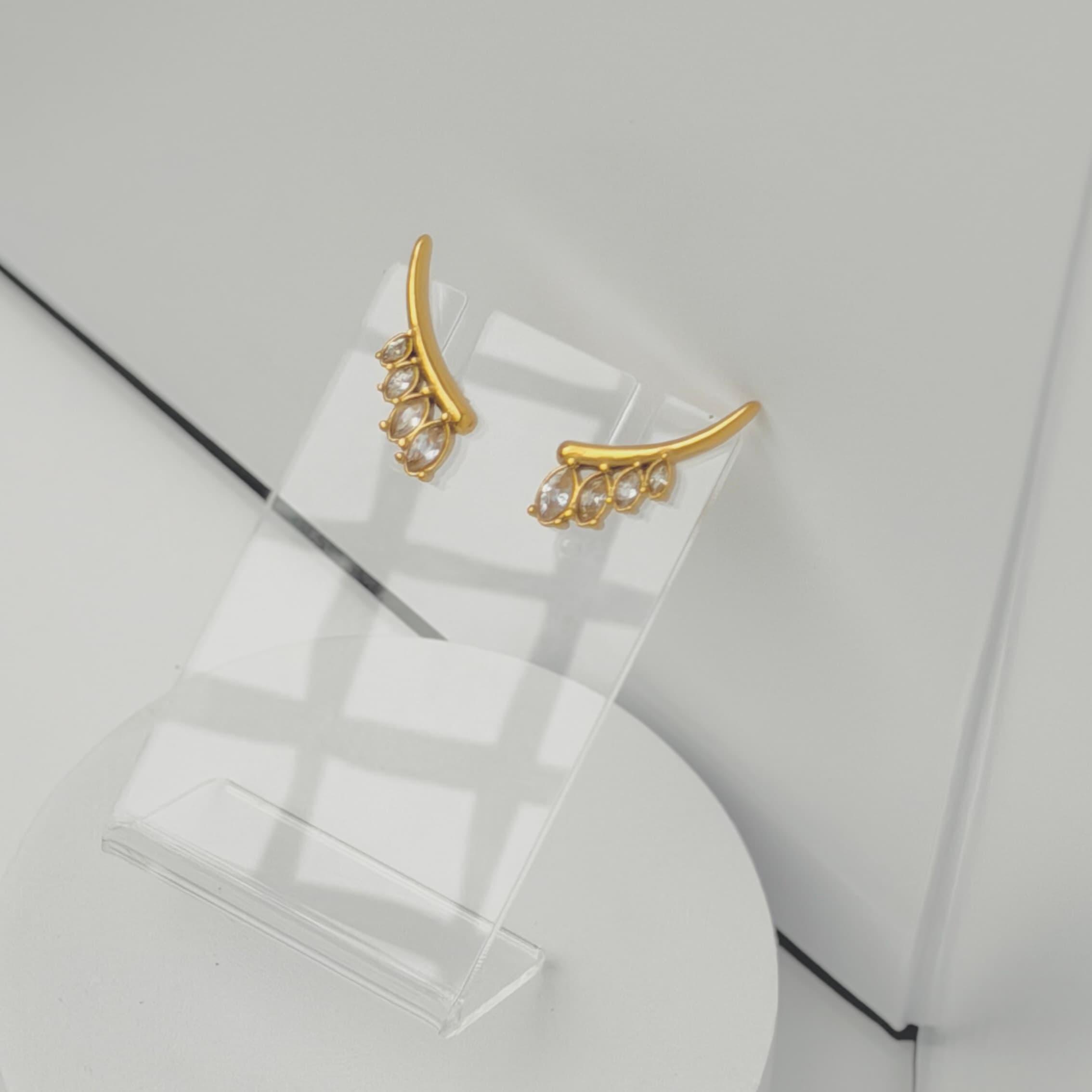 Crystal Cascade Earrings image 1