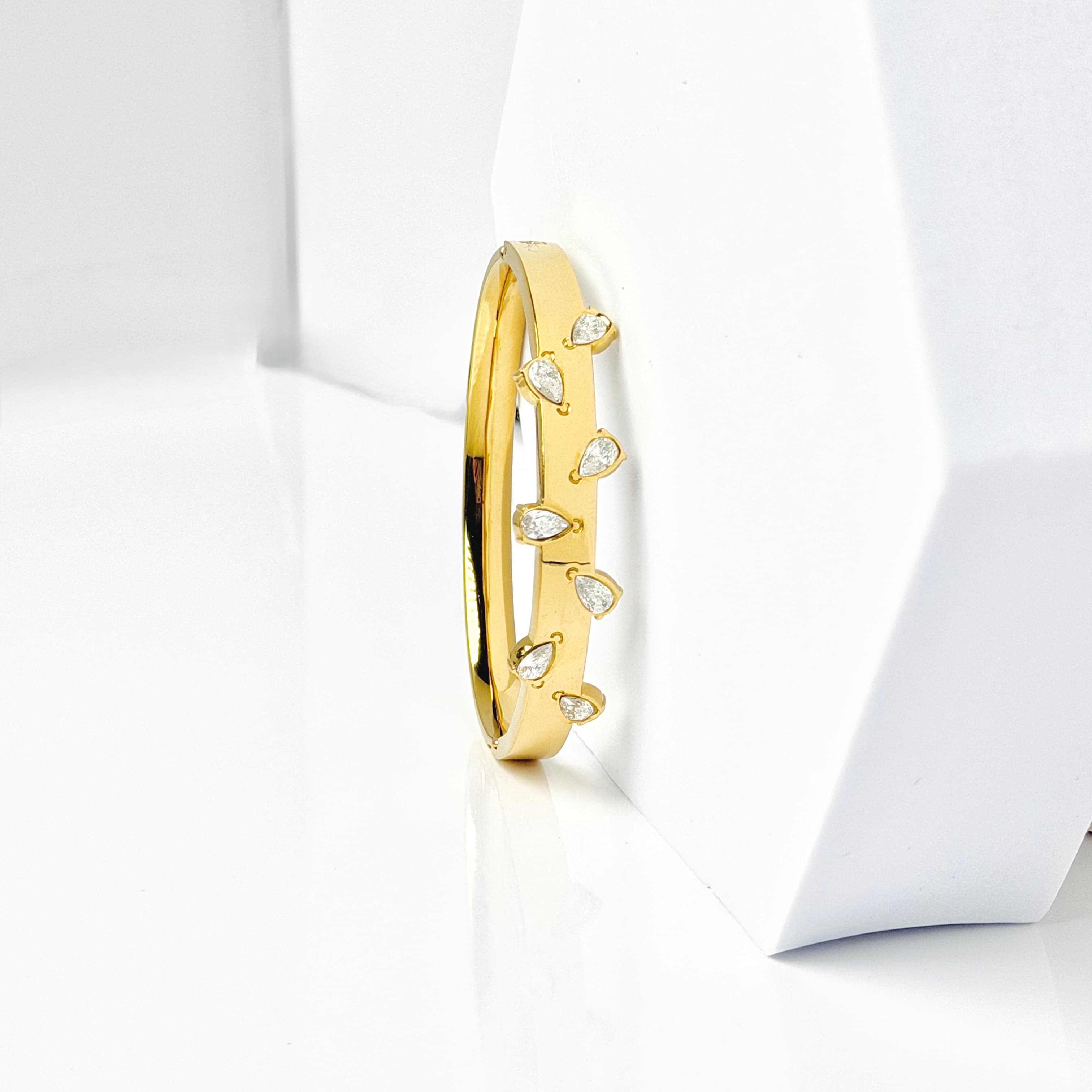 Crystal Teardrop Bangle image 2