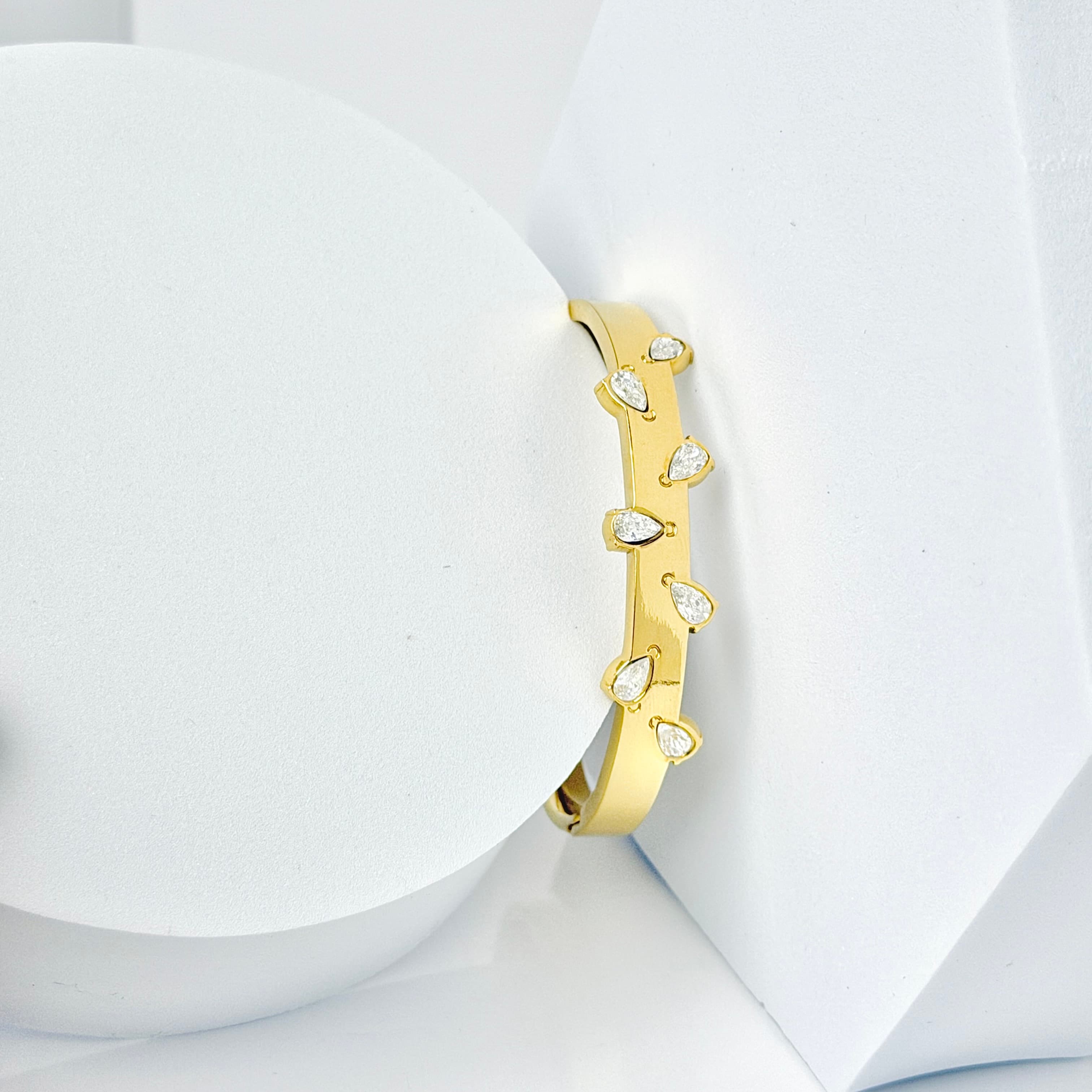 Crystal Teardrop Bangle image 3