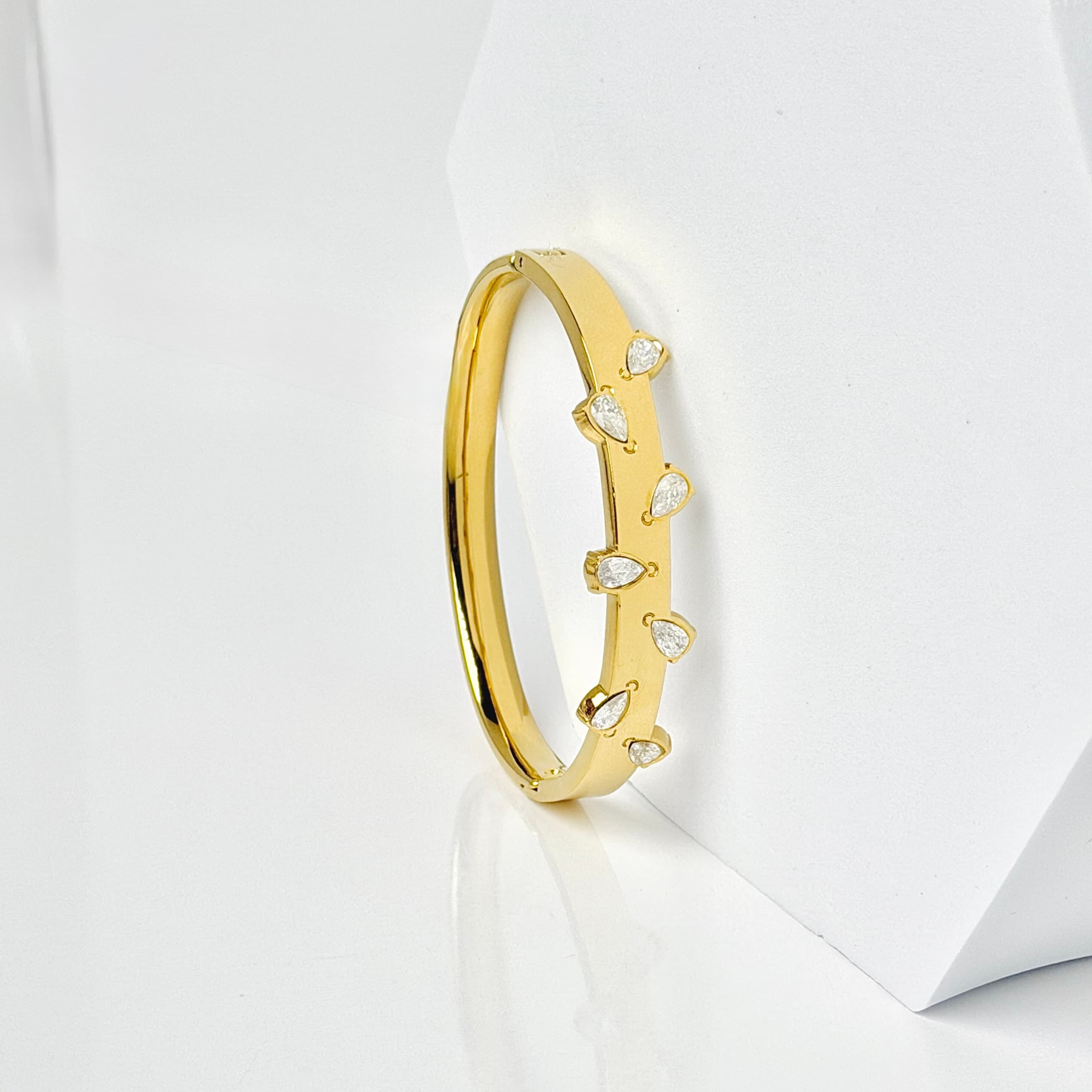 Crystal Teardrop Bangle image 4